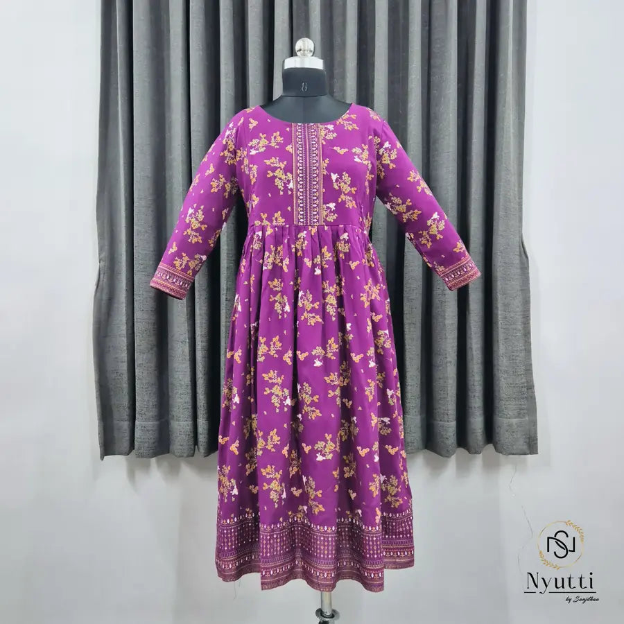 Maya Cotton Feeding Kurti WITH ZIP