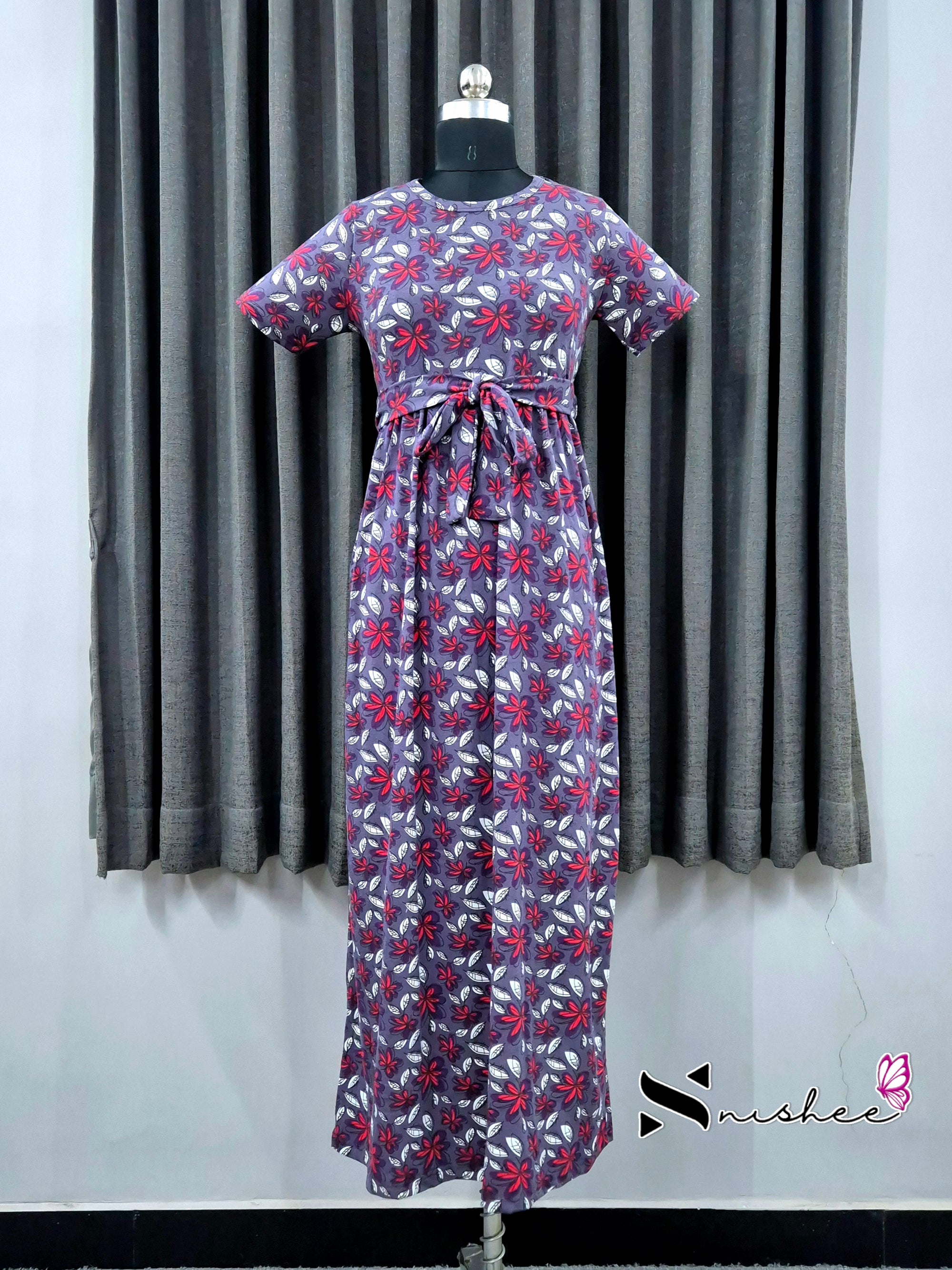 Freesia Everyday Casual Plus Size Maxi with detachable belt