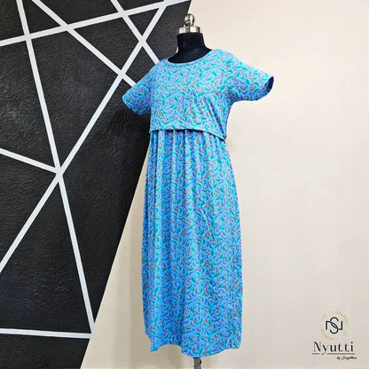 Blue Willow - Pull Up - Midi Length