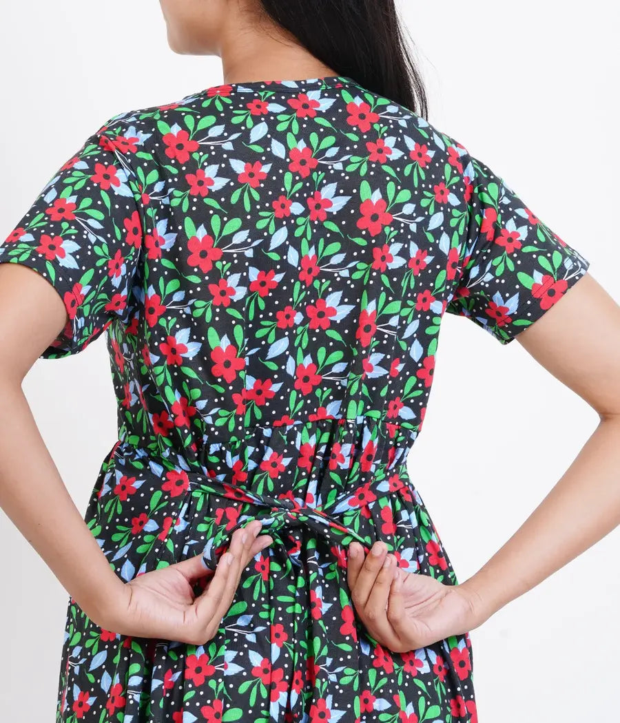 Poppy - Side Pull - Midi Length