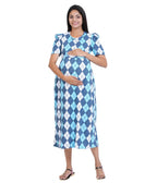 Blue Diamond - Pull Up - Midi Length
