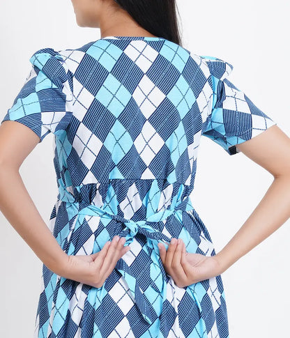 Blue Diamond - Pull Up - Midi Length