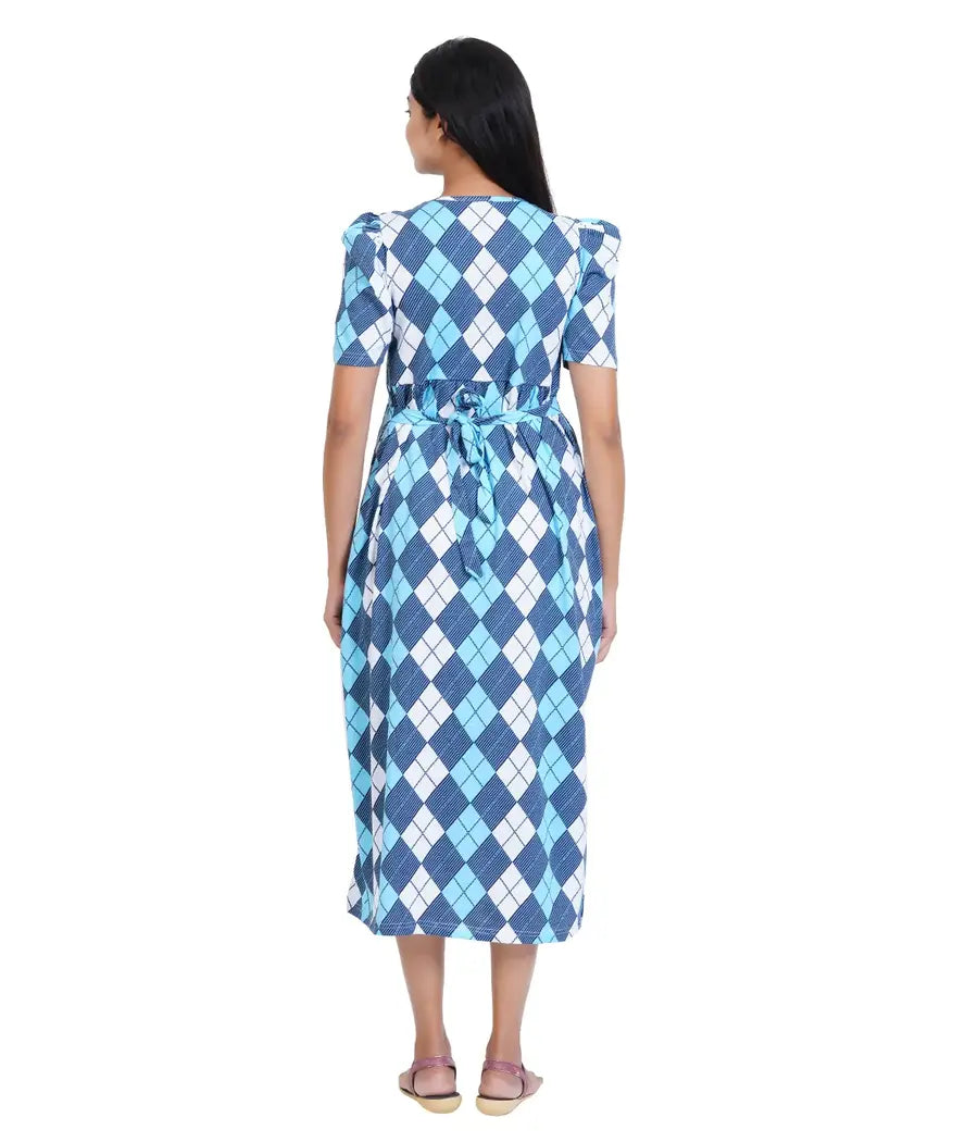 Blue Diamond - Pull Up - Midi Length
