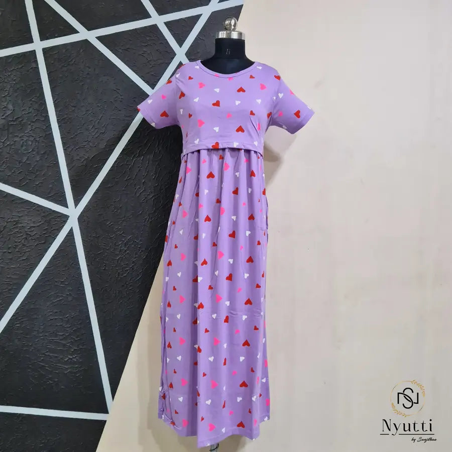 Purple Hearts - Pull Up - Full Length - Plus Size