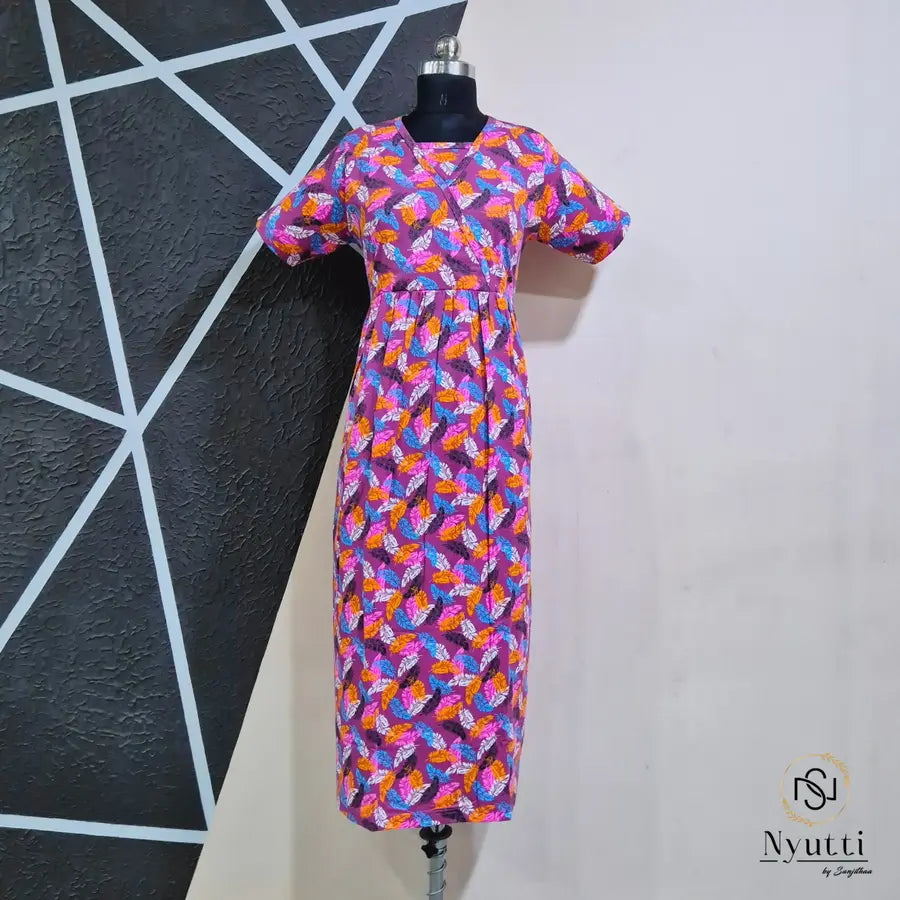 Trio Feathers - Side Pull - Midi Length