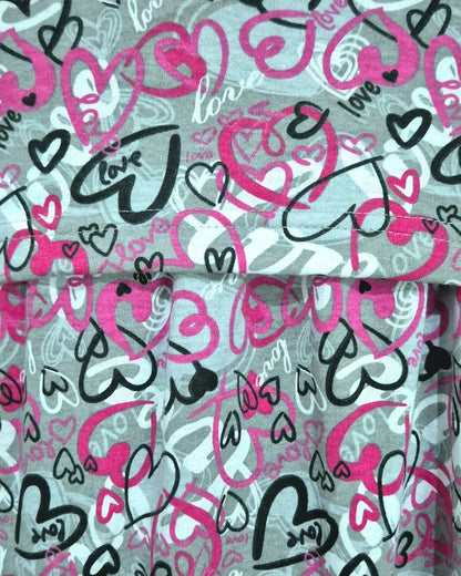 Doodle Hearts - Pull Up - Full Length - Plus Size