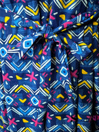 Blue Abstract - Pull Up - Full Length - Plus Size