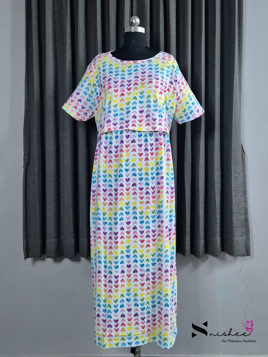 Rainbow Hearts - Pull Up - Full Length - Plus Size
