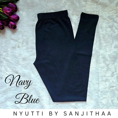 Navy Blue Full Length Leggings