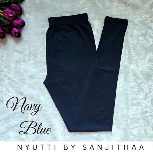 Navy Blue Full Length Leggings