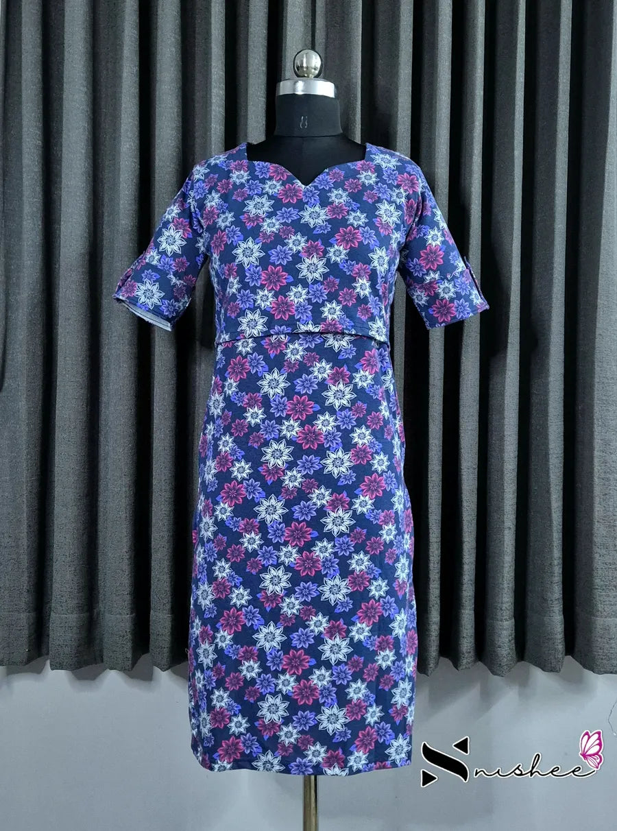 Plumeria - Pull Up Feeding Kurti