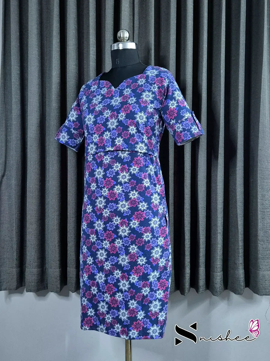 Plumeria - Pull Up Feeding Kurti