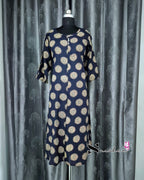 Blue Mandala A Line Plus Size Kurti