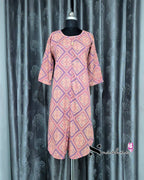 Pink Diamonds A Line Plus Size Kurti