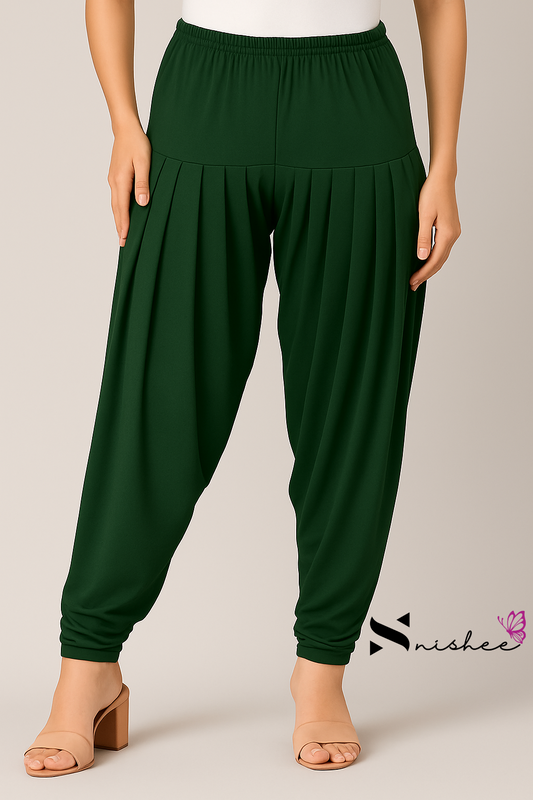 Bottle Green Patiala Pant