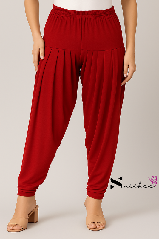 Red Patiala Pant
