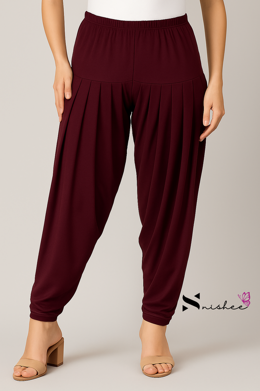 Maroon Patiala Pant