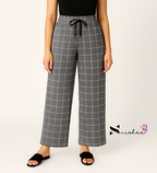 Checked Palazzo Pant