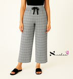 Checked Palazzo Pant