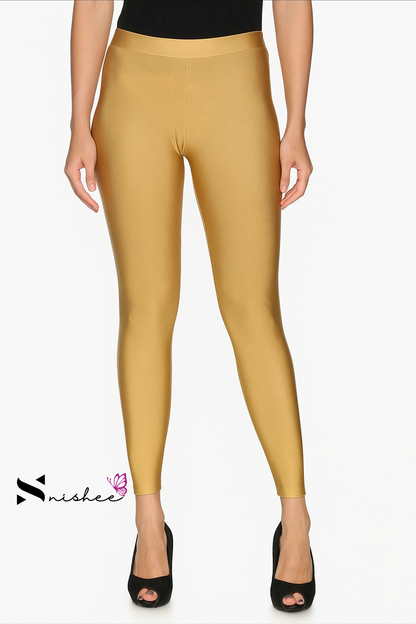 Super Gold Ankle Length Shimmer Pant