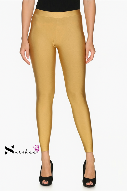 Super Gold Ankle Length Shimmer Pant