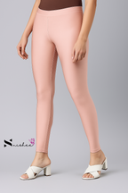 Rose Gold Ankle Length Shimmer Pant