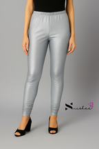 Silver Full Length Shimmer Pant